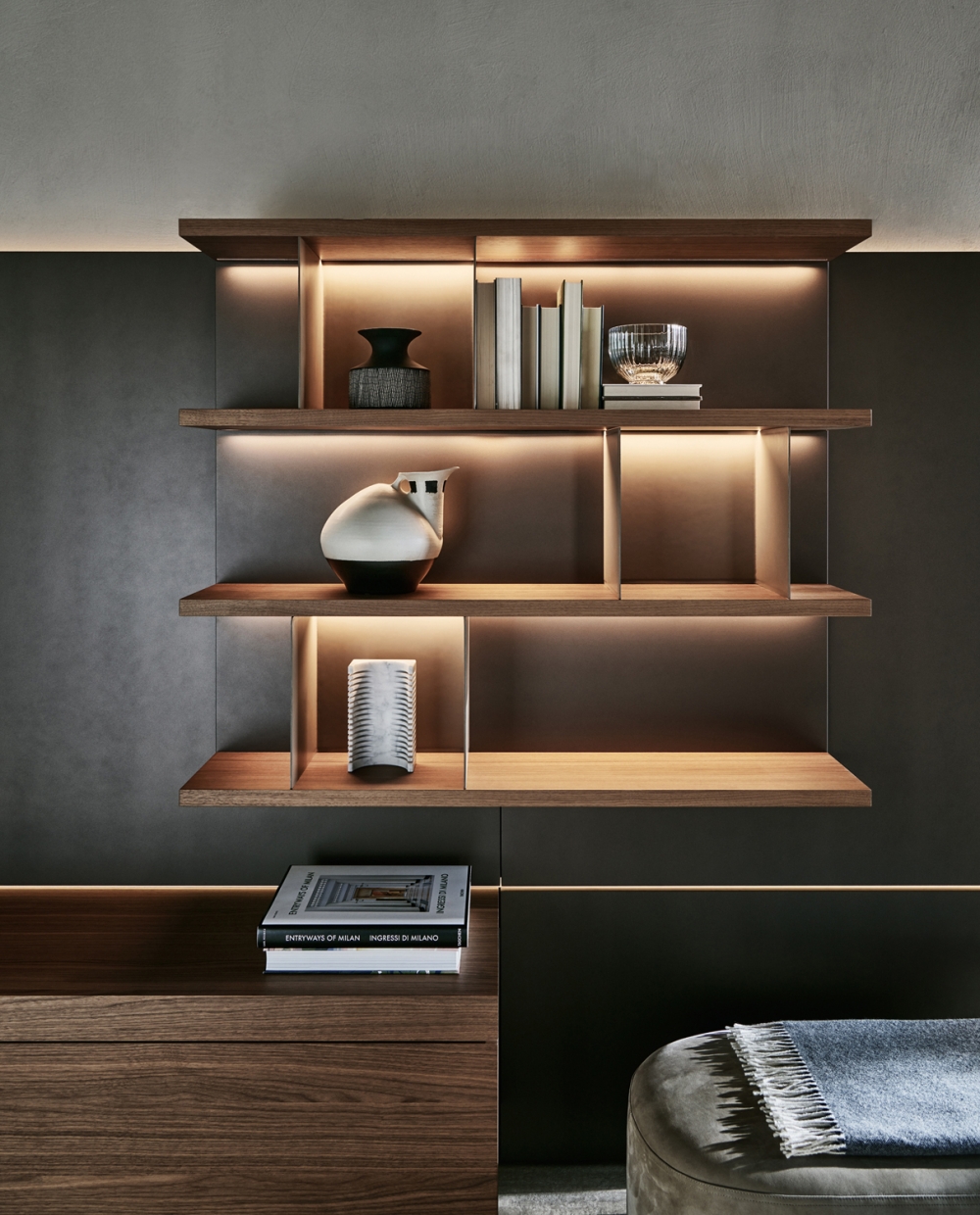 Muebles TV Sistema modular Grid | MINIM – mobiliario e iluminación de